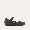 Naot Women's Agathis Flat Shoes - Medium In Soft Black Leather