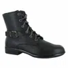Naot Alize Zip Combat Boot In Black