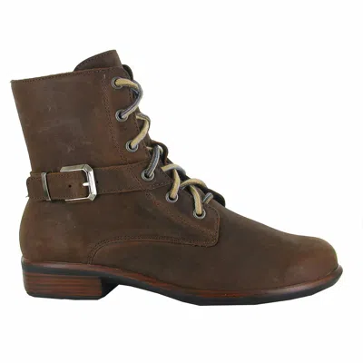Naot Women's Alize Soft Leather Boot In Cognac In Green