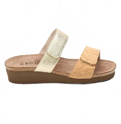 Naot Women's Althea Sandal In Cork Leather/radiant Gold Leather In Multi