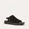 Naot Amadora Sandals In Black Velvet Nubuck In Multi