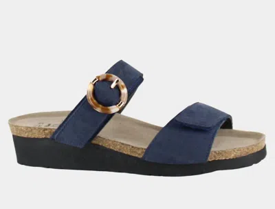 Naot Women's Anabel Sandal In Navy Velvet Nubuck In Multi