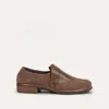 Naot Women's Angin Leather Shoes In Coffee Bean Nubuck Toffee In Brown