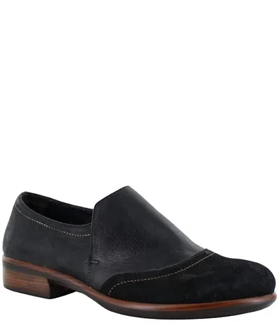 Naot Women's Angin Mixed Leather Loafers In Black