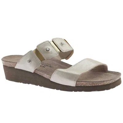 Naot Women's Ashley Slide In Gold Threads In Multi