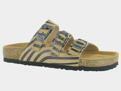 Naot Women's Austin Suede Slide In Tan Zebra In Brown