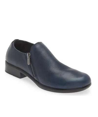 NAOT WOMEN'S AUTAN ZIP LOAFER IN SOFT INK LEATHER