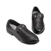 Naot Women's Bentu Buckled Loafer In Soft Black Leather In Multi