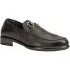 Naot Women's Bentu Loafer In Black Soft Leather In Multi