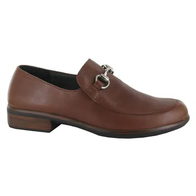 NAOT WOMEN'S BENTU LOAFER IN CHESTNUT SOFT LEATHER