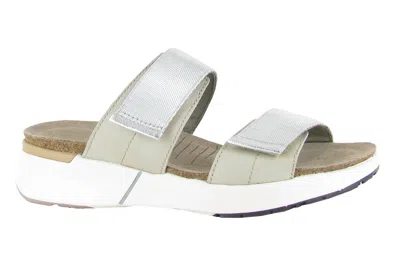 Naot Women's Calliope Sandal In Ivory Leather/silver Grey In Multi