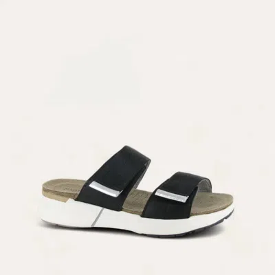 Naot Women's Calliope Sandal In Soft Black Leather,black In Multi