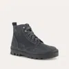 Naot Women's Canoe Tie Boots - Medium In Charcoal Suede