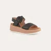 Naot Crepe Platform Sandal In Black