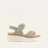 Naot Women's Crepe Sandal In Sage Nubuck In Multi