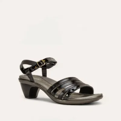 Naot Women's Current Sandals - Medium In Black Patent/black