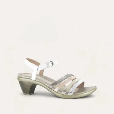 Naot Women's Current Sandals - Medium In Silver/gold/white In Multi