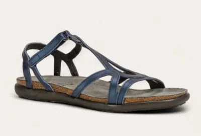 NAOT WOMEN'S DORITH GLADIATOR SANDAL IN POLAR SEA LEATHER
