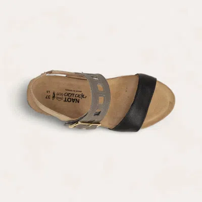 Naot Women's Dynasty Sandal In Soft Black/foggy Gray/soft Beige In Multi