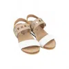 Naot Women's Dynasty Sandal In Soft White/soft Beige/marigold In Multi