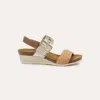 Naot Dynasty Wedge Sandal In Brown