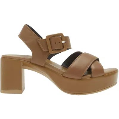 Naot Women's Elite Leather Sandals In Caramel In Black