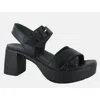 Naot Women's Elite Sandals In Black Shiny Leather