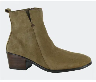 Naot Women's Ethic Booties In Acorn Suede In Multi