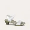 Naot Women's Extant Heel Sandals - Medium In Soft Silver/pearl White