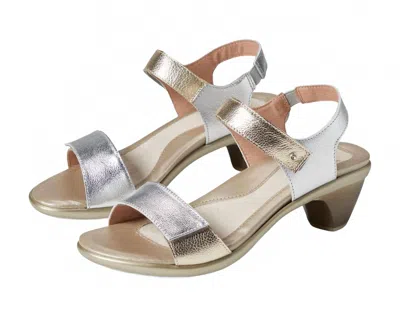 Naot Women's Extant Sandal In Soft Silver/radiant Gold In Multi