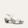 Naot Women's Extant Heel Sandals - Medium In Soft Silver/pearl White In Multi