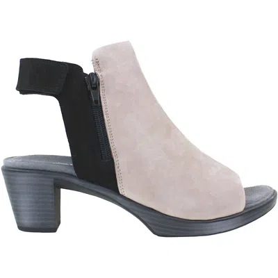 Naot Women's Favorite Boot In Stone Nubuck/black Velvet Nubuck In Multi