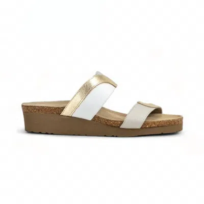 Naot Women's Frankie Splash Sandal In Gold/gray In Silver