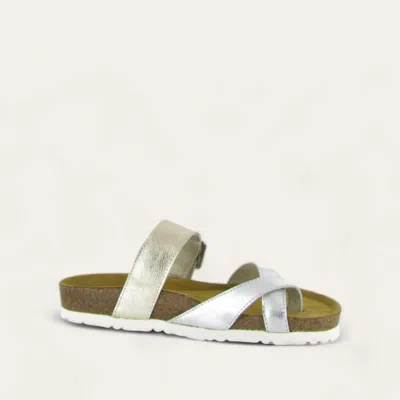 Naot Women's Fresno Sandal In Silver Gold White In Multi