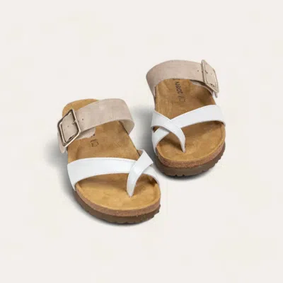 Naot Women's Fresno Sandal In Soft Beige/marigold In Multi