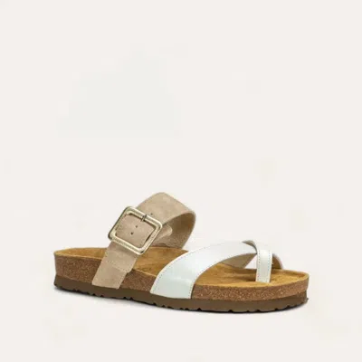 Naot Women's Fresno Sandals In White Pearl/sand Stone In Multi