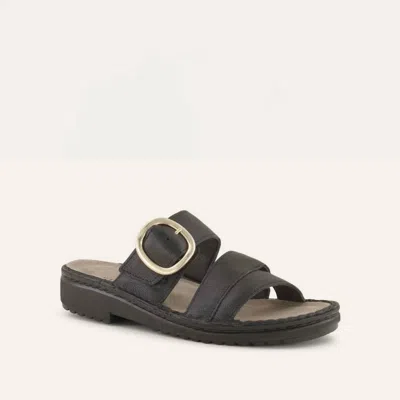 Naot Women's Frey Sandals - Medium In Soft Black Leather