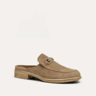 Naot Women's Halny Suede Mule In Almond In Pink