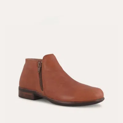 Naot Women's Helm Booties - Medium In Brown Peanut Leather
