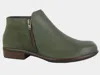 Naot Women's Helm Suede Boot In Soft Green Leather Oily Olive In Multi