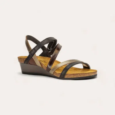 Naot Women's Hero Sandal In Black-brown Pewter Combo In Multi