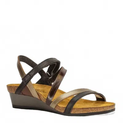 Naot Women Hero Wedge Sandal In Black/brown