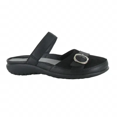 Naot Women's Hongi Mule In Black Soft Leather