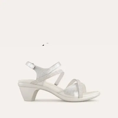 Naot Women's Innovate Dress Sandal In Silver Threads Leather In Multi