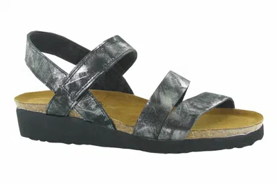 Naot Women's Kayla Sandal In Metallic Onyx Lthr In Multi