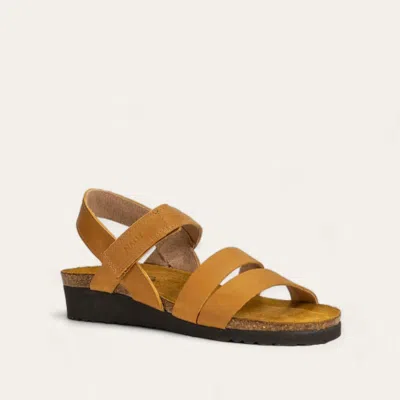 Naot Women's Kayla Sandal In Oily Dune Nubuck In Yellow