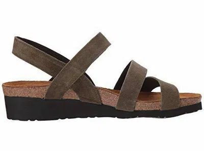 Naot Women's Kayla Suede Sandal In Oily Olive In Brown