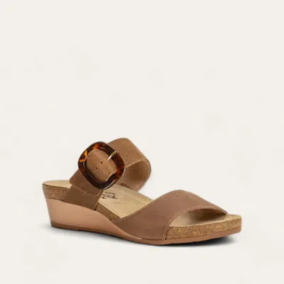 Naot Women's Kingdom Sandal In Oily Bark Nubuck/antique Brown Suede