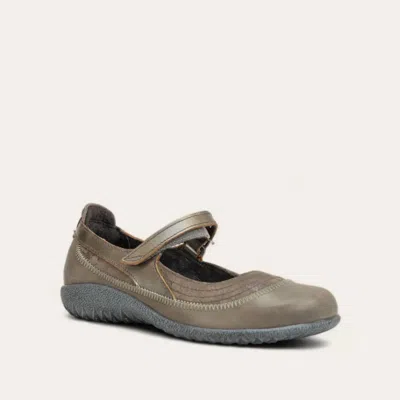 Naot Women's Kirei Mary Jane Shoes - Medium In Foggy Gray/gray Marble//mirror