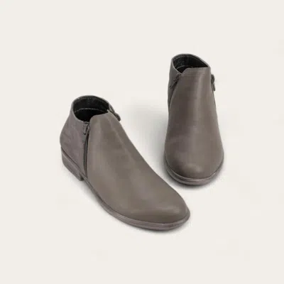 Naot Women's Leather Booties In Foggy Gray & Smoke Gray Combo In Multi
